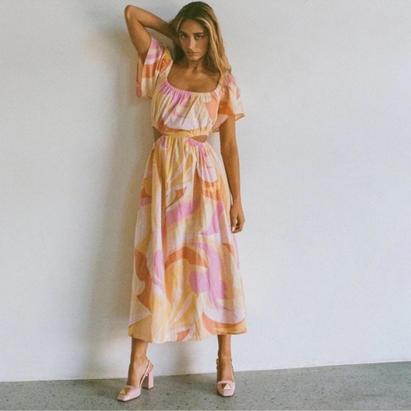 Sabo Ezzy Midi Dress NWT Sz XS Sold Out! - Picture 1 of 8